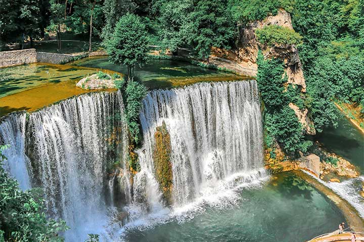 Pliva River Waterfall in Jajce