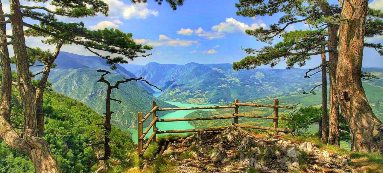 Banjska Stena, one of the most beautiful viewpoints on the tour between Belgrade and Sarajevo.