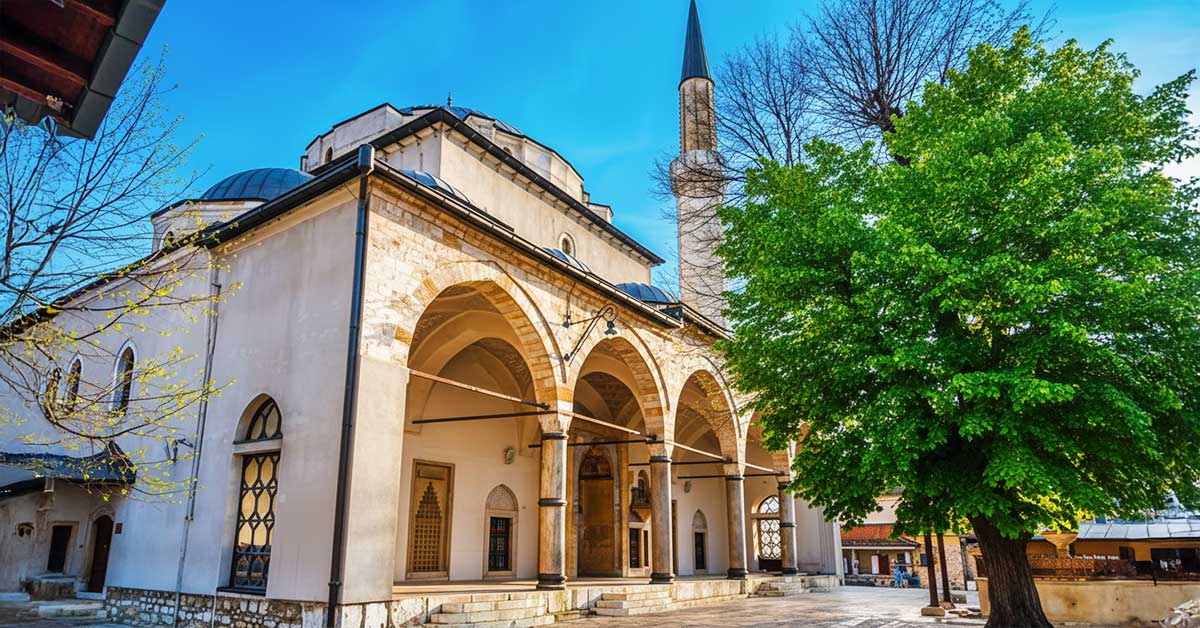 Gazi-Husrev-beg-Mosque-in-Sarajevo Gazi Husrev-beg Mosque in Sarajevo